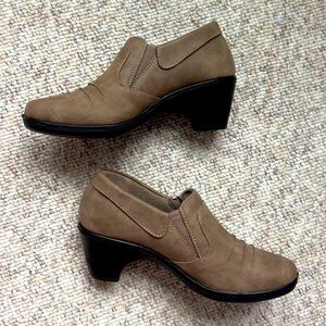 Suede Booties Tan